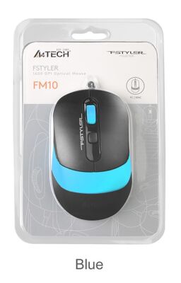 A4 Tech Fm10 Usb Fstyler Mavi Optik 1600 Dpı Mouse - 1