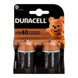 DURACELL PİL BÜYÜK BOY (D) 2'Lİ - DURACELL