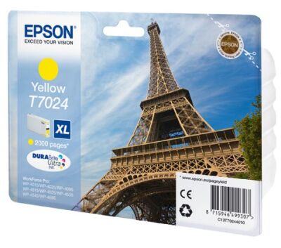 Epson T7024 Yellow Sarı 2.000 Sayfa Mürekkep Kartuş T70244010 - 1