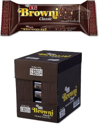 ETİ BROWNİ FINDIK ÇİKOLATA 40 GR 20'Lİ - 1