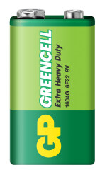 GP Greencel 9V Çinko Pil Tekli Paket GP1604G-2U1 - 2