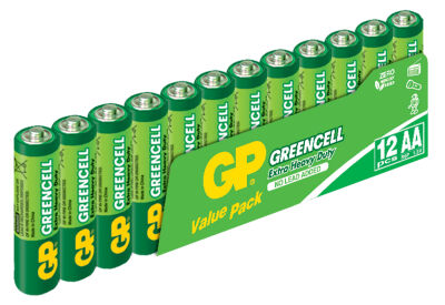 GP Greencel R6 AA Boy Çinko Kalem Pil 12'li Paket GP15G-VS12 - 1