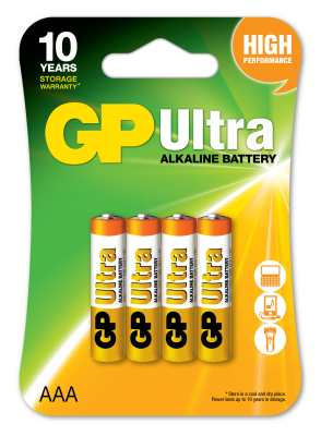 Gp LR03 AAA Boy Ultra Alkalin İnce Kalem Pil 4'lü Paket GP24AUMB-U4 - 1