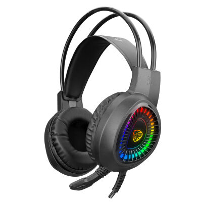 Hytech HY-G3 EAGLE Siyah 7.1 Usb Surround RGB Ledli Gaming Oyuncu Mikrofonlu Kulaklık - 1