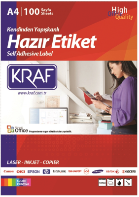 KRAF LASER ETİKET KF-2000 210 x 297 MM - 1