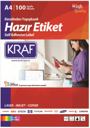 KRAF LASER ETİKET KF-2014 99.1 x 38.1 MM - Kraf