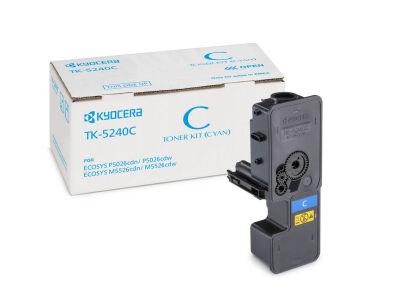 Kyocera TK-5240C Cyan Mavi Orjinal Fotokopi Toneri Ecosys M5526cdn-5526cdw P5026cdn-5026cdw 3.000 Sa - 1