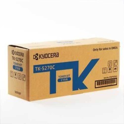 Kyocera TK-5270C Cyan Mavi Orjinal Fotokopi Toneri Ecosys M6230cidn-M6630cidn P6230cdn 6.000 Sayfa - KYOCERA