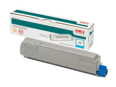 Oki C824-834-844 5bin Sayfa Cyan Mavi Toner 47095703 - 1