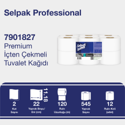 SELPAK İÇTEN ÇEKME T.KAĞIDI 120 MT 12'Li - SELPAK