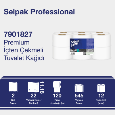 SELPAK İÇTEN ÇEKME T.KAĞIDI 120 MT 12'Li - 1