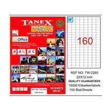 TANEX LASER ETİKET TW-2280 22X12 MM - 1